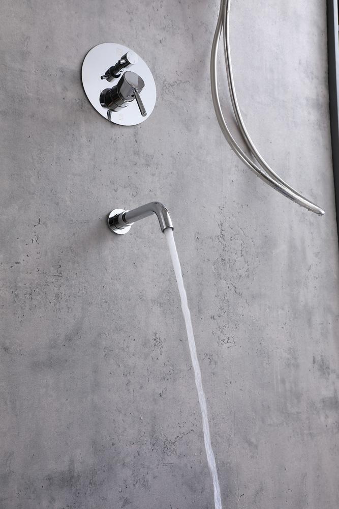 Elegant Furniture & Lighting - George Complete Shower and Tub Faucet with Rough-in Valve in Chrome - FAS-9002PCH veiw 6