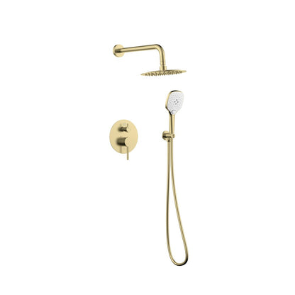 Elegant Furniture & Lighting - George Complete Shower Faucet System with Rough-in Valve in Brushed Gold - FAS-9001BGD veiw 1