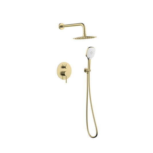 Elegant Furniture & Lighting - George Complete Shower Faucet System with Rough-in Valve in Brushed Gold - FAS-9001BGD veiw 1
