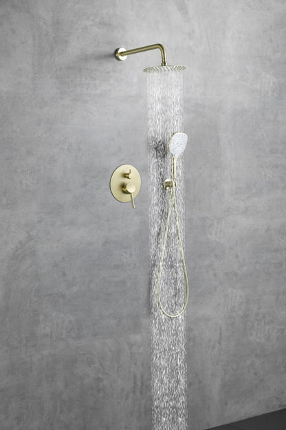 Elegant Furniture & Lighting - George Complete Shower Faucet System with Rough-in Valve in Brushed Gold - FAS-9001BGD veiw 4