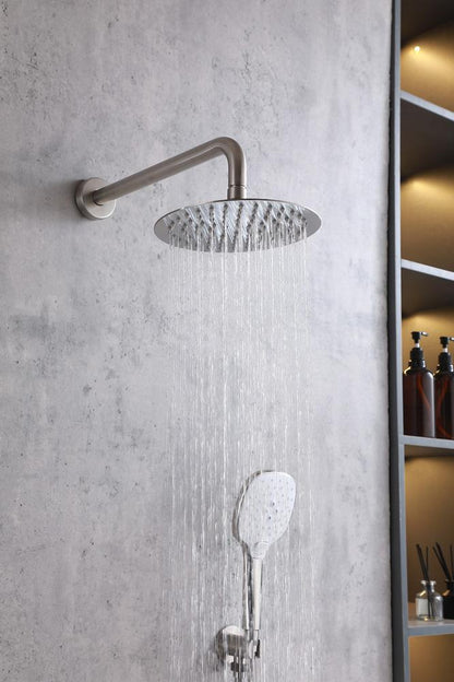 Elegant Furniture & Lighting - George Complete Shower Faucet System with Rough-in Valve in Brushed Nickel - FAS-9001BNK veiw 4