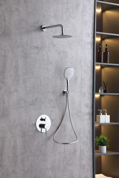 Elegant Furniture & Lighting - George Complete Shower Faucet System with Rough-in Valve in Chrome - FAS-9001PCH veiw 2