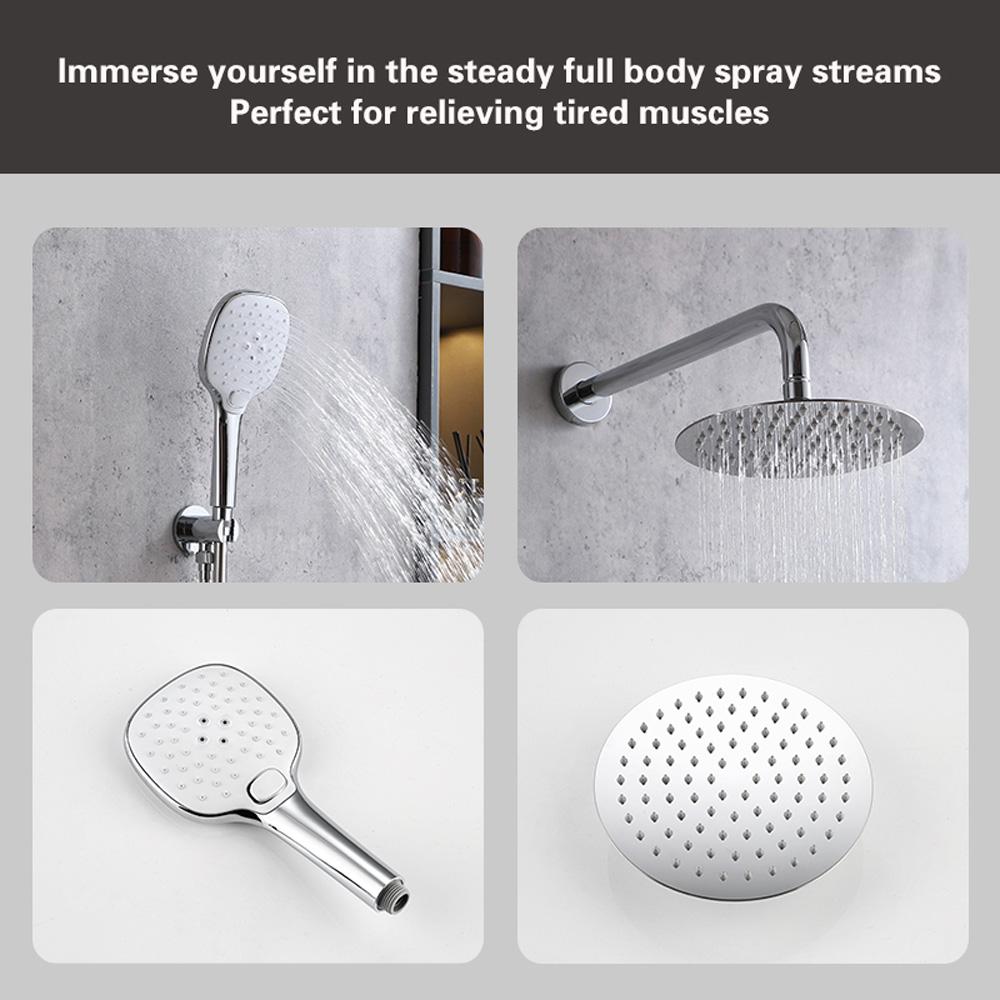 Elegant Furniture & Lighting - George Complete Shower Faucet System with Rough-in Valve in Chrome - FAS-9001PCH veiw 6