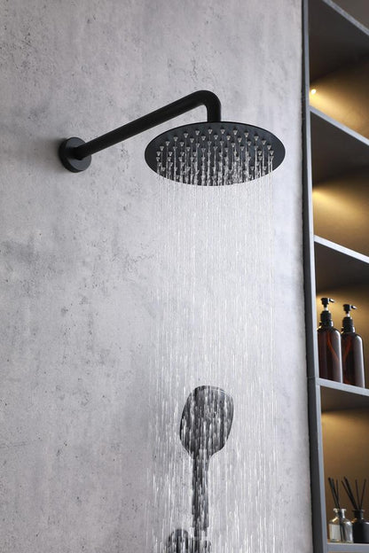 Elegant Furniture & Lighting - George Complete Shower Faucet System with Rough-in Valve in Matte Black - FAS-9001MBK veiw 4