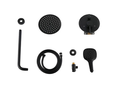 Elegant Furniture & Lighting - George Complete Shower Faucet System with Rough-in Valve in Matte Black - FAS-9001MBK veiw 7