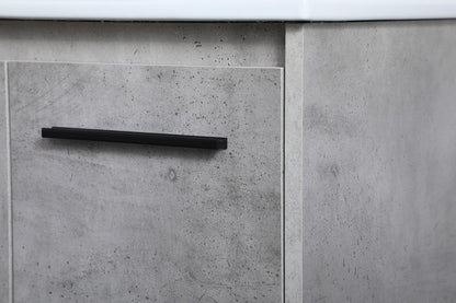 Elegant Furniture & Lighting - Gerard 24 inch Single Bathroom Vanity in Concrete Grey - VF42024CG veiw 6
