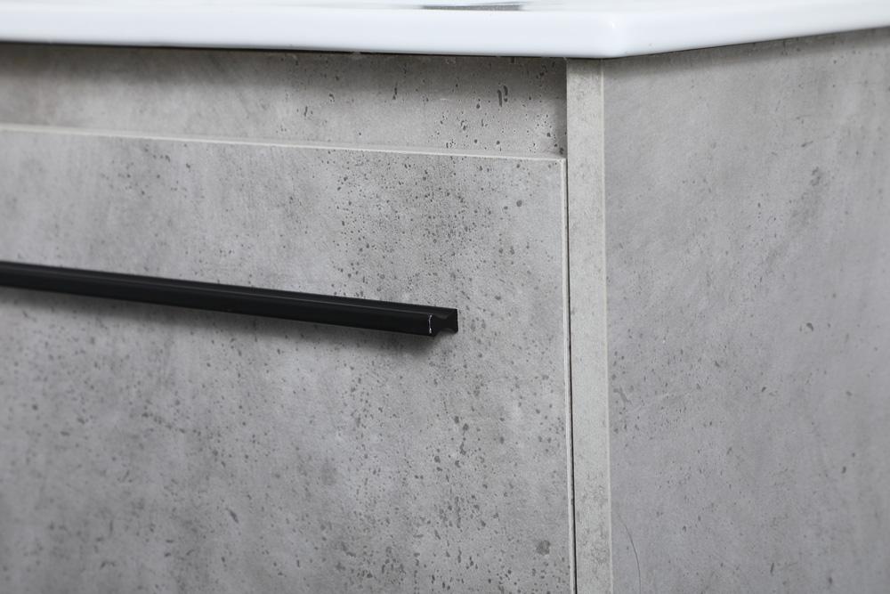 Elegant Furniture & Lighting - Gerard 30 inch Single Bathroom Vanity in Concrete Grey - VF42030CG veiw 6