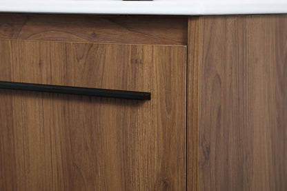 Elegant Furniture & Lighting - Gerard 30 inch Single Bathroom Vanity in Walnut Brown - VF42030WB veiw 6