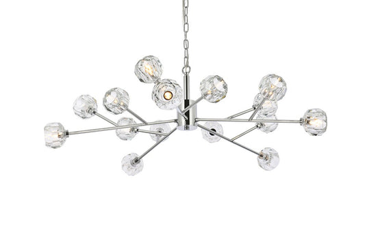 Elegant Furniture & Lighting - Graham 15 Light Pendant in Chrome - 3509D42C veiw 1