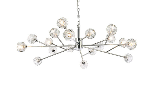 Elegant Furniture & Lighting - Graham 18 Light Pendant in Chrome - 3509D48C veiw 1