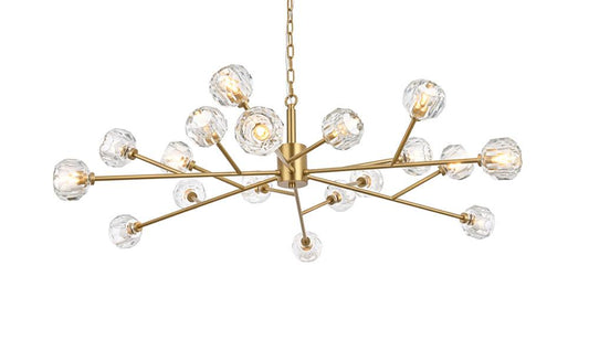 Elegant Furniture & Lighting - Graham 18 Light Pendant in Gold - 3509D48G veiw 1