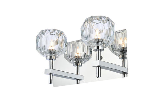 Elegant Furniture & Lighting - Graham 2 Light Wall Sconce in Chrome - 3509W11C veiw 1