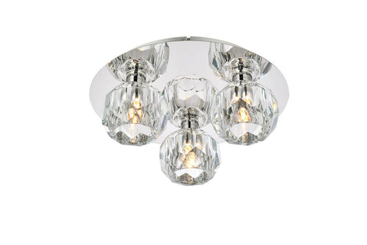 Elegant Furniture & Lighting - Graham 3 Light Ceiling Lamp in Chrome - 3509F12C veiw 1