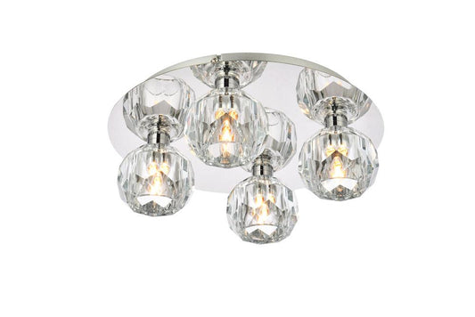 Elegant Furniture & Lighting - Graham 4 Light Ceiling Lamp in Chrome - 3509F14C veiw 1