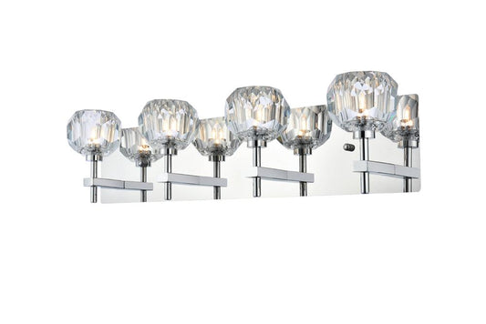 Elegant Furniture & Lighting - Graham 4 Light Wall Sconce in Chrome - 3509W25C veiw 1