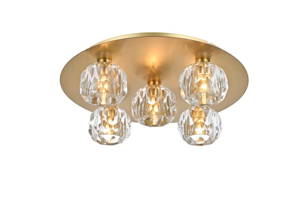 Elegant Furniture & Lighting - Graham 5 Light Ceiling Lamp in Gold - 3509F16G veiw 1