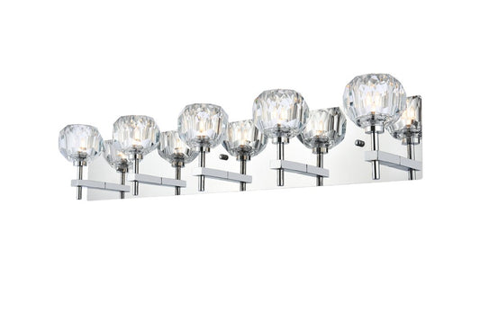 Elegant Furniture & Lighting - Graham 5 Light Wall Sconce in Chrome - 3509W32C veiw 1