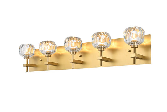 Elegant Furniture & Lighting - Graham 5 Light Wall Sconce in Gold - 3509W32G veiw 1