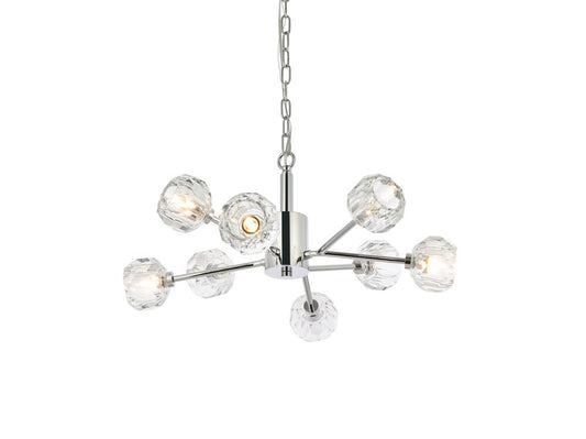 Elegant Furniture & Lighting - Graham 8 Light Pendant in Chrome - 3509D24C veiw 1