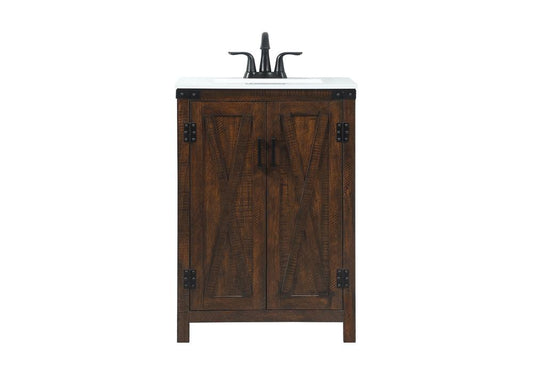 Elegant Furniture & Lighting - Grant 24 inch Single bathroom vanity in expresso - VF90224EX veiw 1