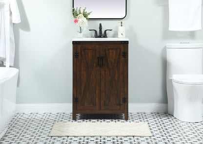 Elegant Furniture & Lighting - Grant 24 inch Single bathroom vanity in expresso - VF90224EX veiw 2