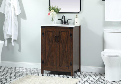 Elegant Furniture & Lighting - Grant 24 inch Single bathroom vanity in expresso - VF90224EX veiw 3