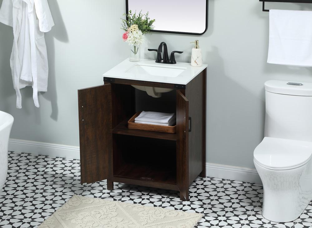 Elegant Furniture & Lighting - Grant 24 inch Single bathroom vanity in expresso - VF90224EX veiw 4
