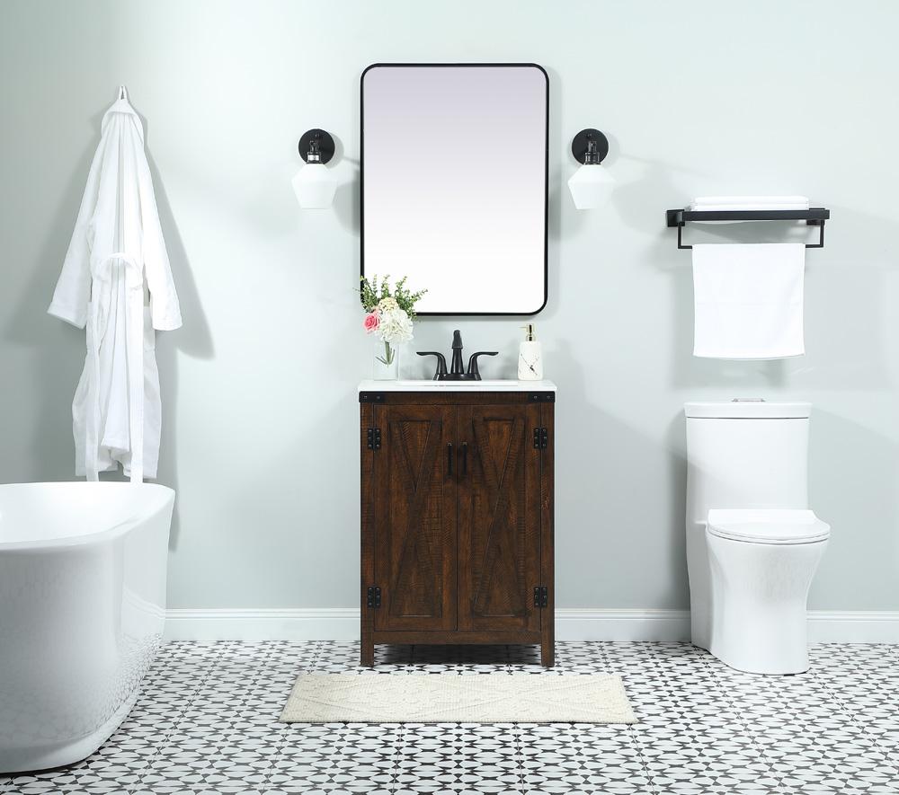 Elegant Furniture & Lighting - Grant 24 inch Single bathroom vanity in expresso - VF90224EX veiw 5