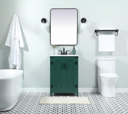 Elegant Furniture & Lighting - Grant 24 inch Single bathroom vanity in green - VF90224MGN veiw 5