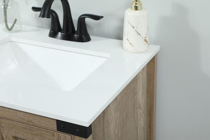 Elegant Furniture & Lighting - Grant 24 inch Single bathroom vanity in natural oak - VF90224NT veiw 6