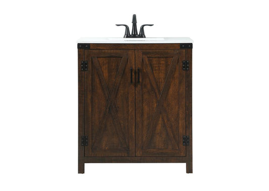 Elegant Furniture & Lighting - Grant 30 inch Single bathroom vanity in expresso - VF90230EX veiw 1