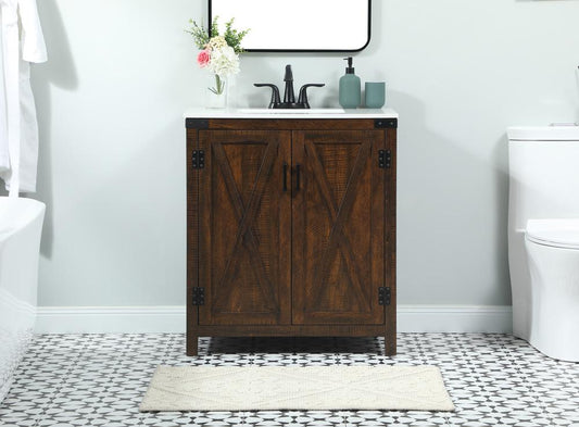 Elegant Furniture & Lighting - Grant 30 inch Single bathroom vanity in expresso - VF90230EX veiw 2