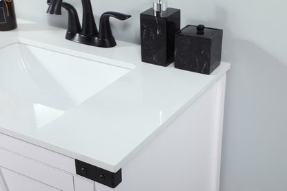 Elegant Furniture & Lighting - Grant 30 inch Single bathroom vanity in white - VF90230WH veiw 6
