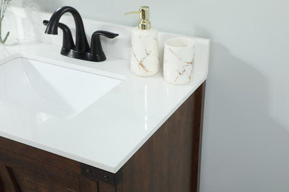 Elegant Furniture & Lighting - Grant 30 inch Single bathroom vanity in expresso with backsplash - VF90230EX-BS veiw 6