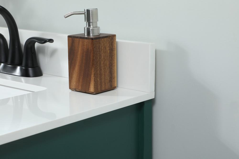 Elegant Furniture & Lighting - Grant 30 inch Single bathroom vanity in green with backsplash - VF90230MGN-BS veiw 6