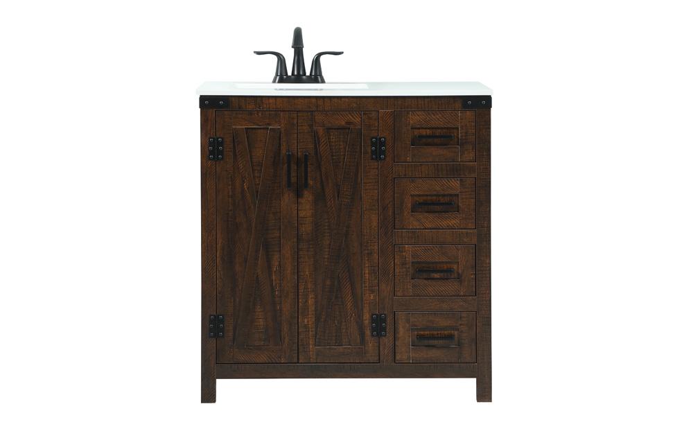 Elegant Furniture & Lighting - Grant 32 inch Single bathroom vanity in expresso - VF90232EX veiw 1