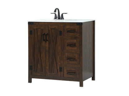 Elegant Furniture & Lighting - Grant 32 inch Single bathroom vanity in expresso - VF90232EX veiw 8