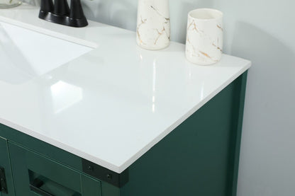 Elegant Furniture & Lighting - Grant 32 inch Single bathroom vanity in green - VF90232MGN veiw 6