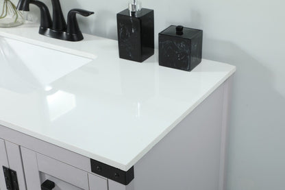 Elegant Furniture & Lighting - Grant 32 inch Single bathroom vanity in grey - VF90232GR veiw 6
