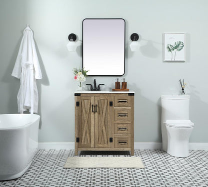 Elegant Furniture & Lighting - Grant 32 inch Single bathroom vanity in natural oak - VF90232NT veiw 5