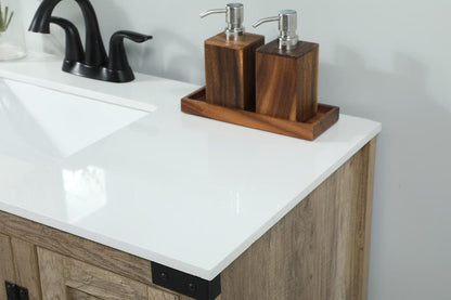 Elegant Furniture & Lighting - Grant 32 inch Single bathroom vanity in natural oak - VF90232NT veiw 6