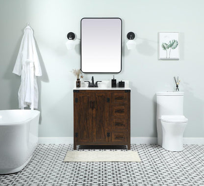 Elegant Furniture & Lighting - Grant 32 inch Single bathroom vanity in expresso with backsplash - VF90232EX-BS veiw 5