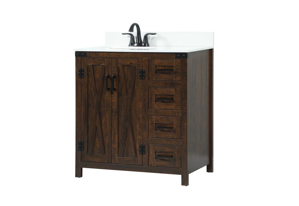 Elegant Furniture & Lighting - Grant 32 inch Single bathroom vanity in expresso with backsplash - VF90232EX-BS veiw 8