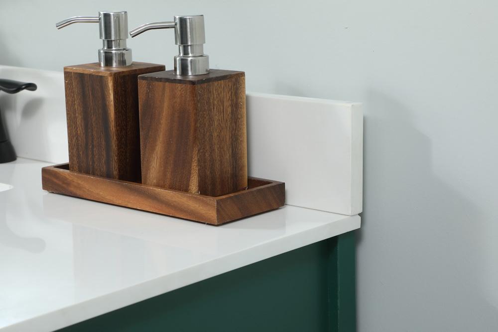 Elegant Furniture & Lighting - Grant 32 inch Single bathroom vanity in green with backsplash - VF90232MGN-BS veiw 6