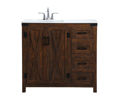 Elegant Furniture & Lighting - Grant 36 inch Single Bathroom Vanity in Espresso - VF90236EX veiw 1