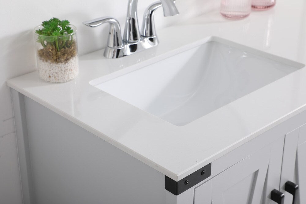 Elegant Furniture & Lighting - Grant 36 inch bathroom vanity in Grey - VF90236GR veiw 6