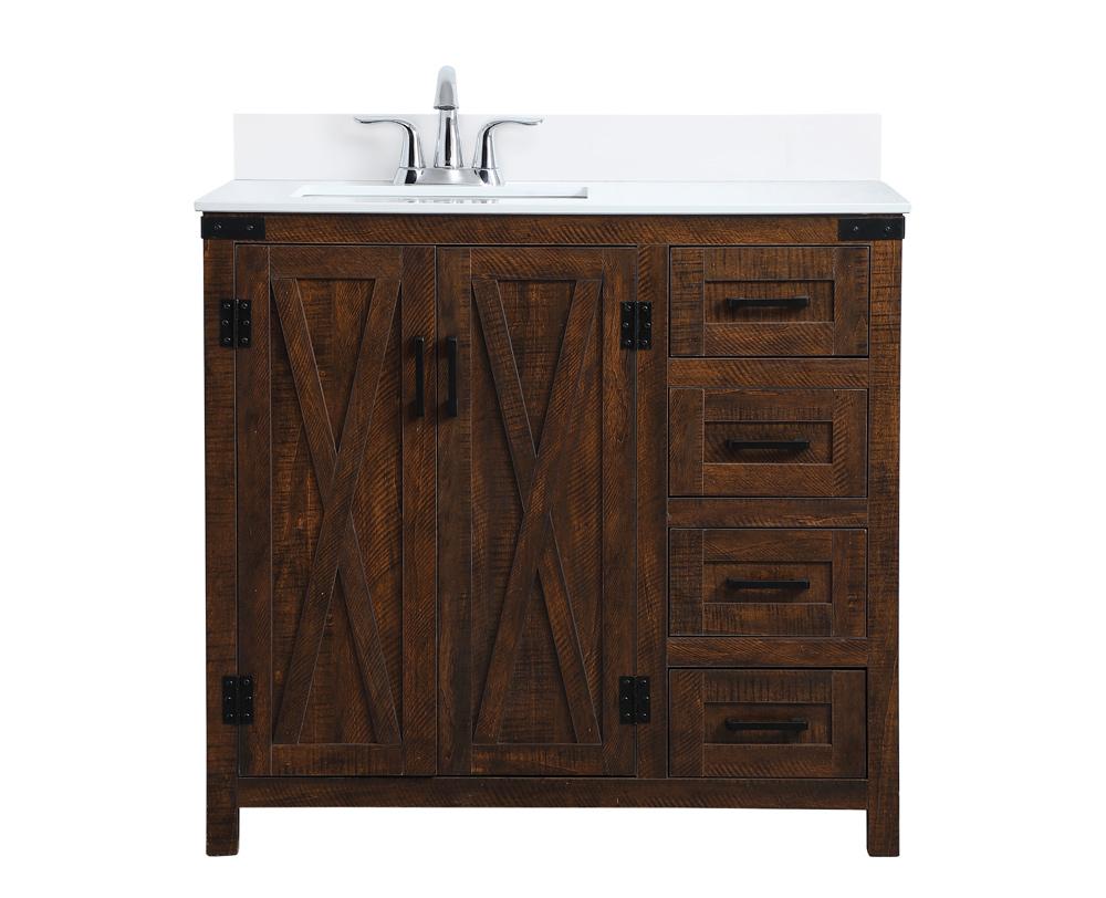 Elegant Furniture & Lighting - Grant 36 inch Single Bathroom Vanity in Espresso with Backsplash - VF90236EX-BS veiw 1