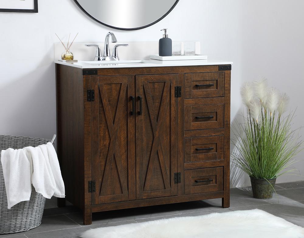 Elegant Furniture & Lighting - Grant 36 inch Single Bathroom Vanity in Espresso with Backsplash - VF90236EX-BS veiw 8