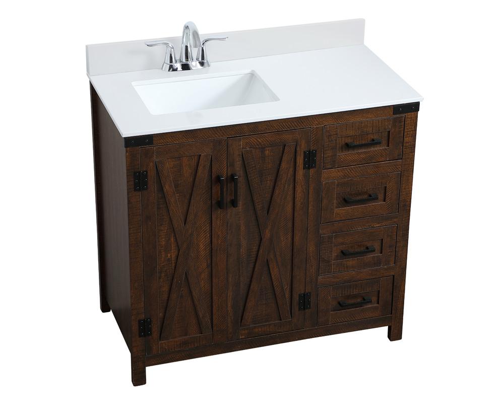 Elegant Furniture & Lighting - Grant 36 inch Single Bathroom Vanity in Espresso with Backsplash - VF90236EX-BS veiw 15