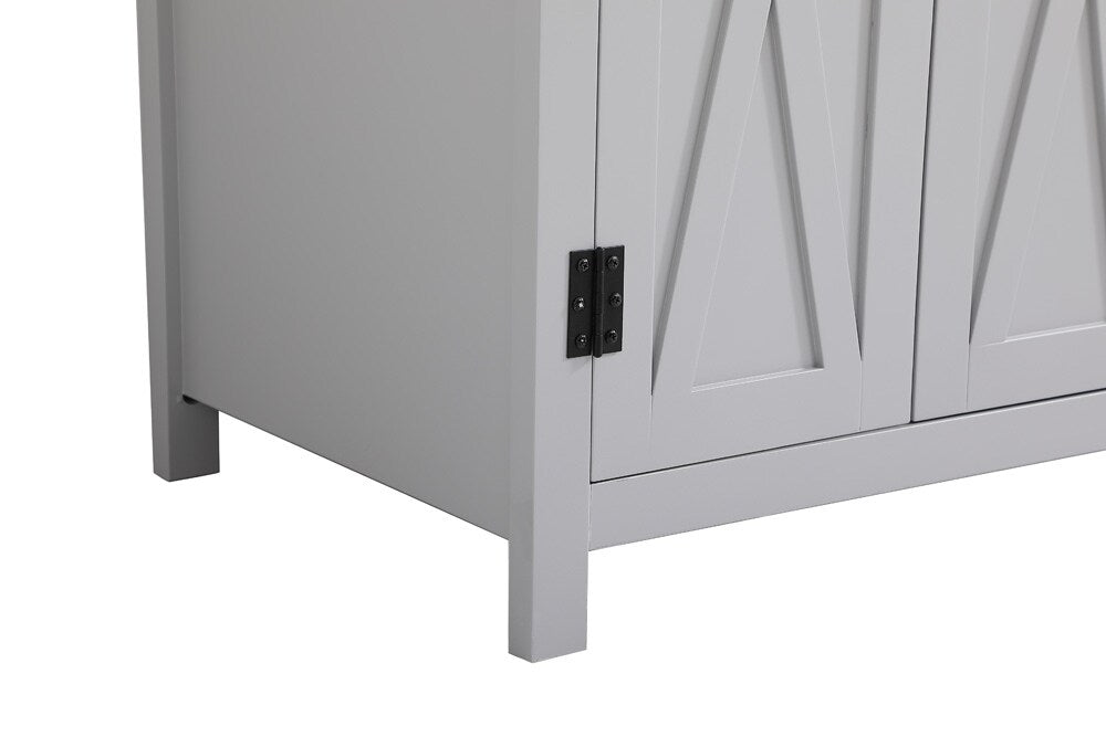 Elegant Furniture & Lighting - Grant 36 inch bathroom Vanity in Grey with Backsplash - VF90236GR-BS veiw 6